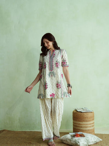 Cream Polka 2PC