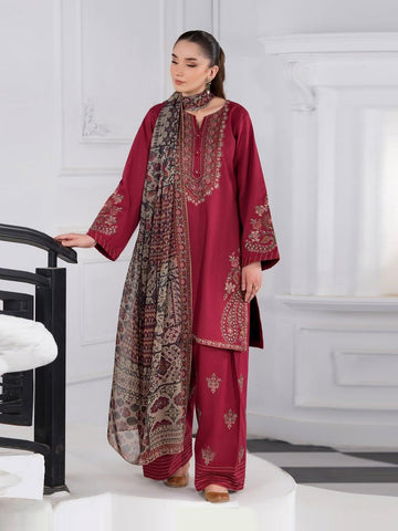 ABIRA – Luxury Embroidered 3-Piece Suit (Stitched)