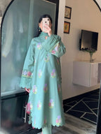 Anmol Blossom Emb 3PC – Luxury Embroidered Suit (Stitched)