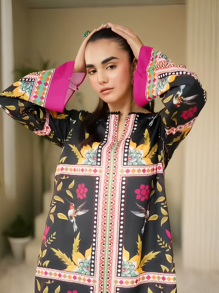 PARINAAZ – Silky Lawn Long Length Printed Co-Ord Set